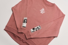 "GraffitiFace" Oversized Sweater (Smokey Pink)